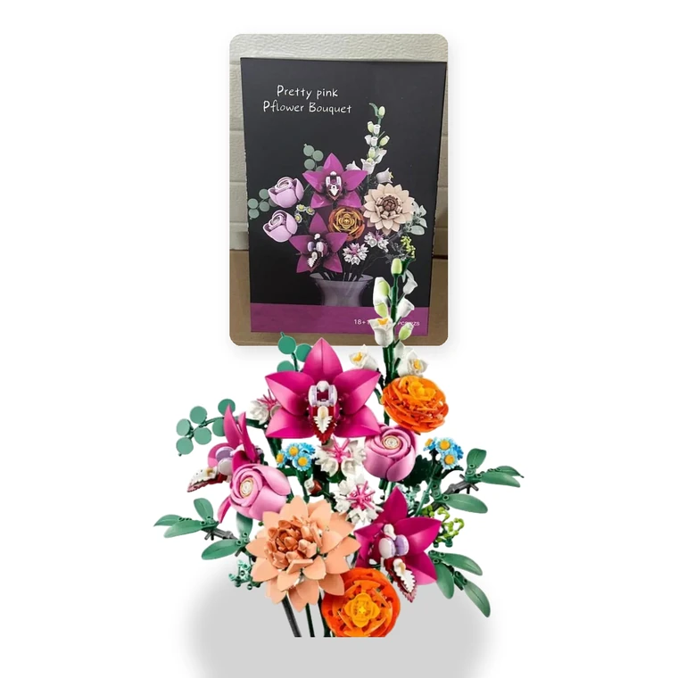 Збірний конструктор «Pretty Pink Flower Bouquet»